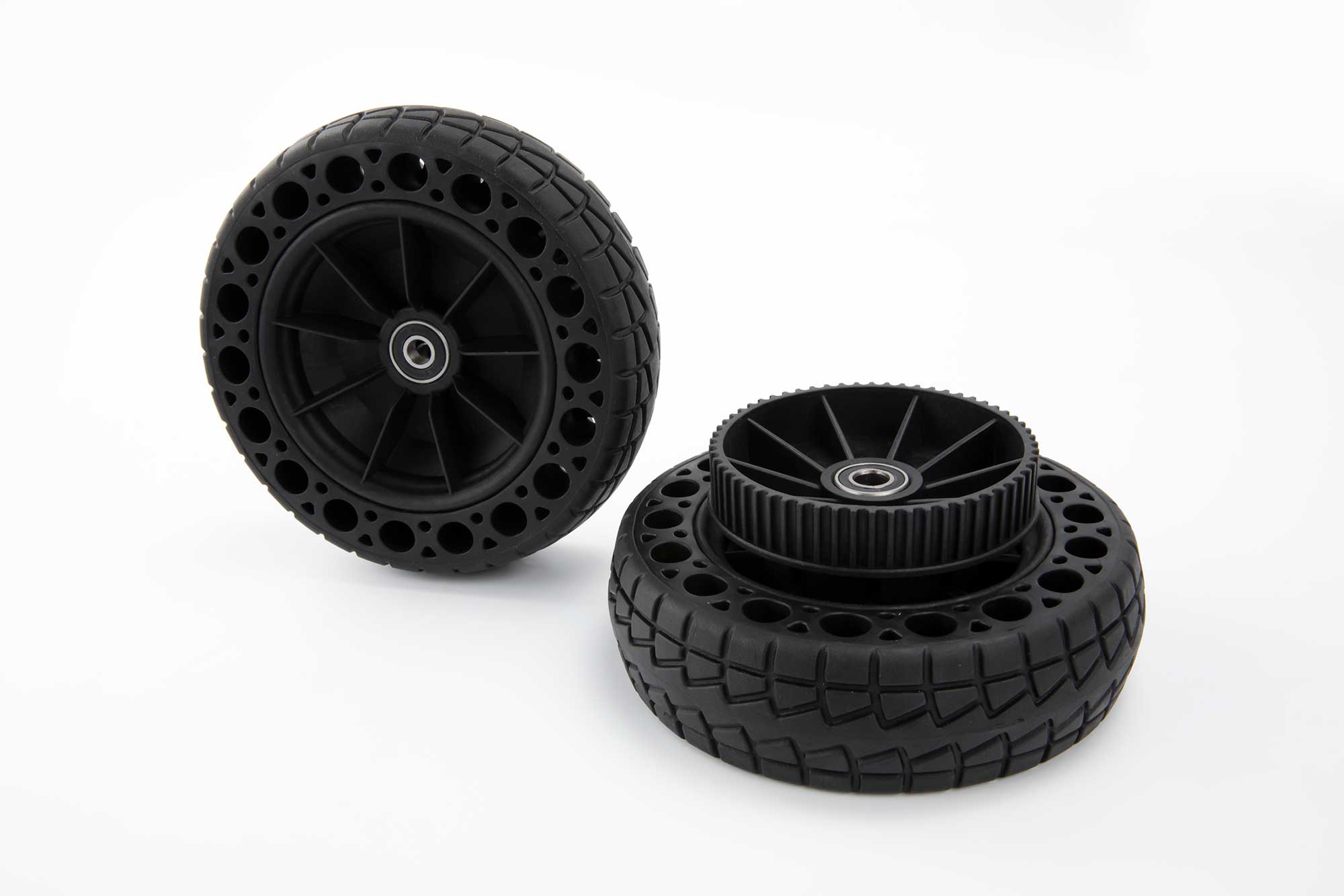 BOUNDMOTOR Airless Wheel AT Solid Tires