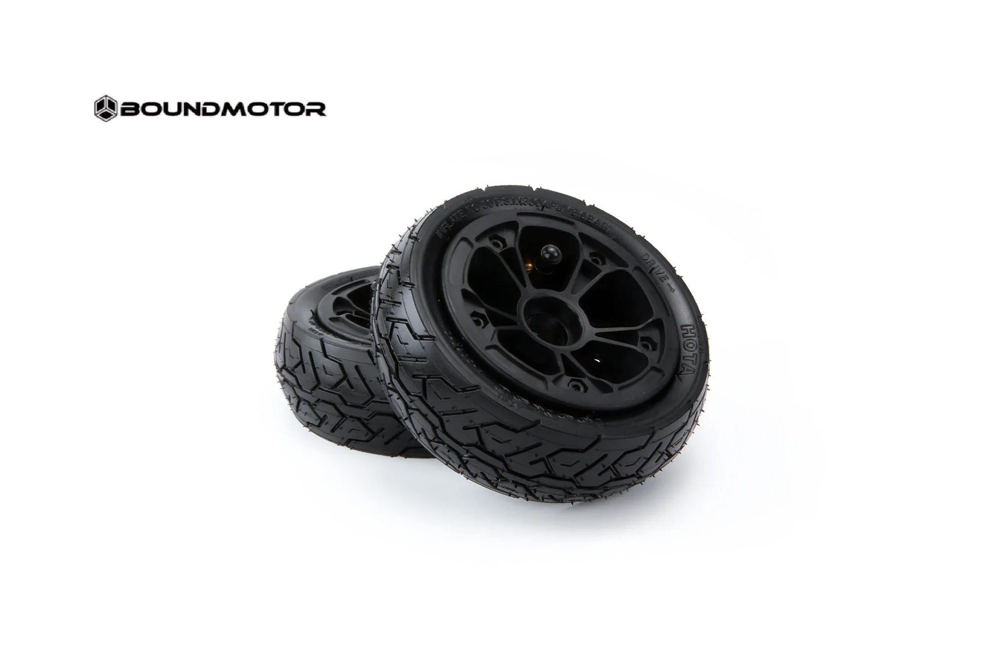 BOUNDMOTOR 155MM HOTA AT Wheel Set Pneumatic Tyres