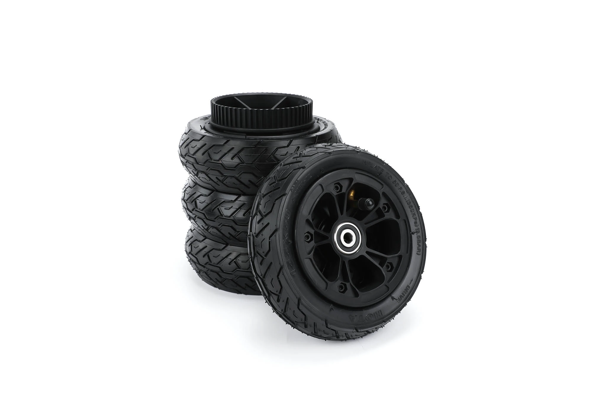 BOUNDMOTOR 155MM HOTA AT Wheel Set Pneumatic Tyres