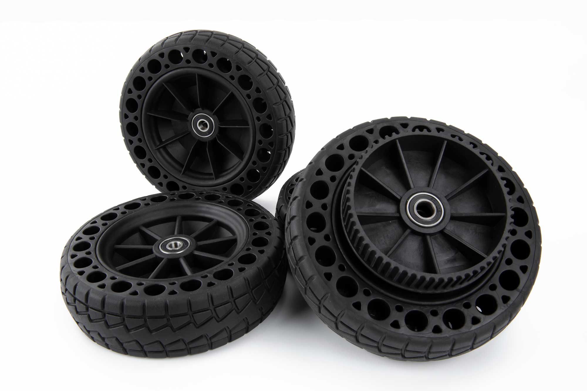 BOUNDMOTOR Airless Wheel AT Solid Tires